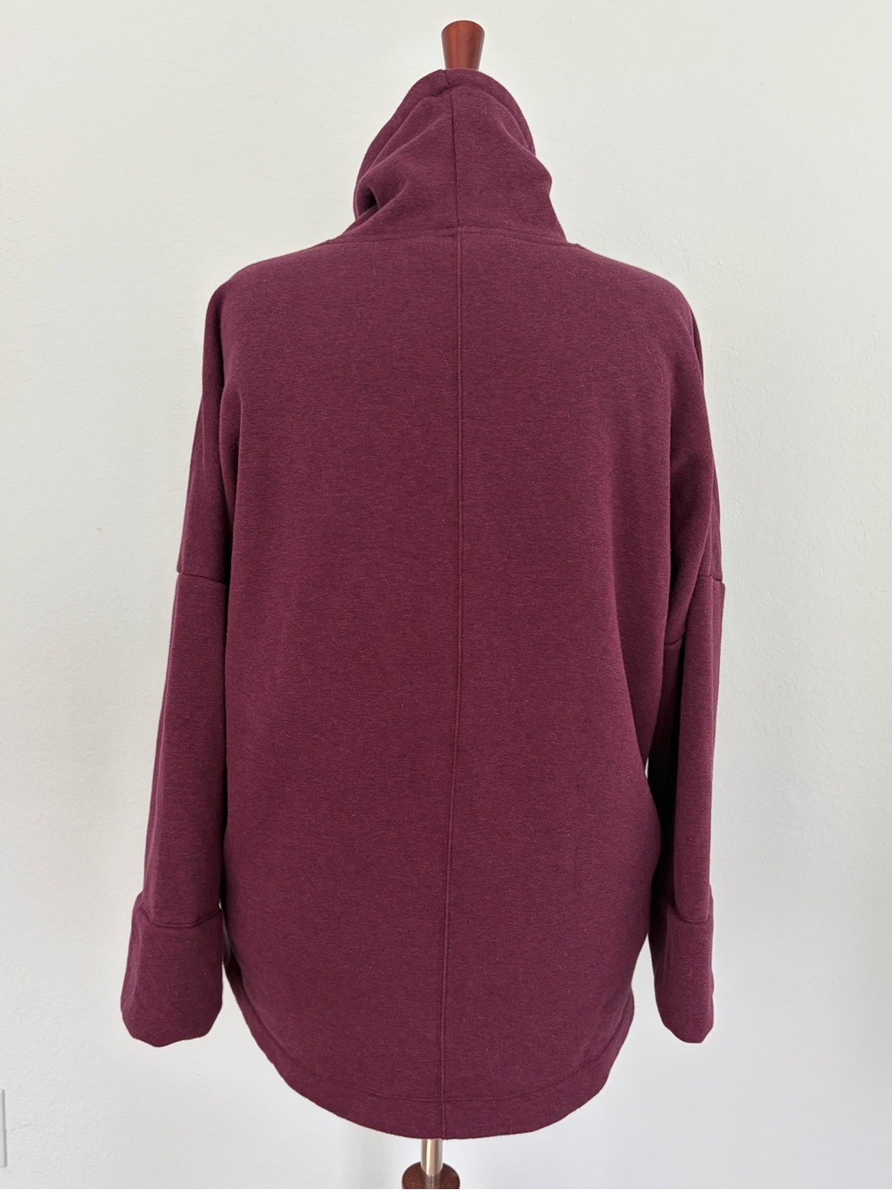Athleta Cozy Karma Funnel Neck Sweatshirt in Spiced Cabernet - Picture 7 of 14